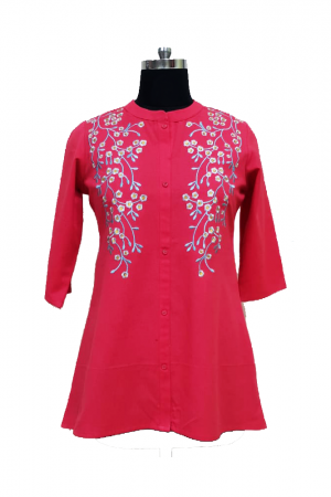 Cotton Embroidered Tunic PST10004