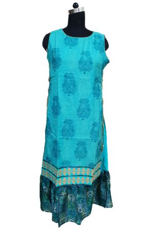 Printed Embroidered Double style Kurti. S,M,L,XL
